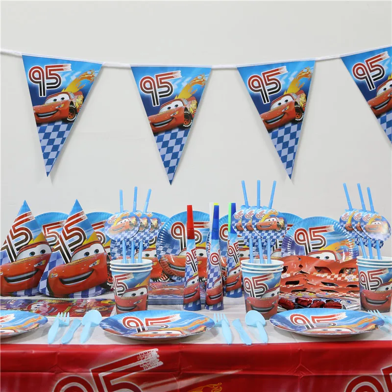 1pack 37pcs wholesale cartoon cars kids 1st birthday theme party supplies kids party decoration supplies for 4 people use - Party Decoration Stores 1pack 37pcs wholesale cartoon cars kids 1st birthday theme party supplies kids party decoration supplies for 4 people use - Party Decoration Stores