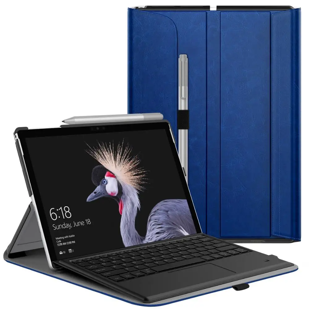Чехол для Microsoft Surface Pro 7/Pro 6 Сверхлегкий портфель деловой чехол с держателем ручки