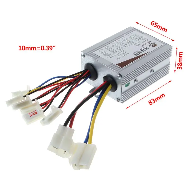 Perfect DC36V 500W Brushed Controller Motor Foot Pedal In/Off Switch Wiring Electric Bike Scooter Speed Control 5