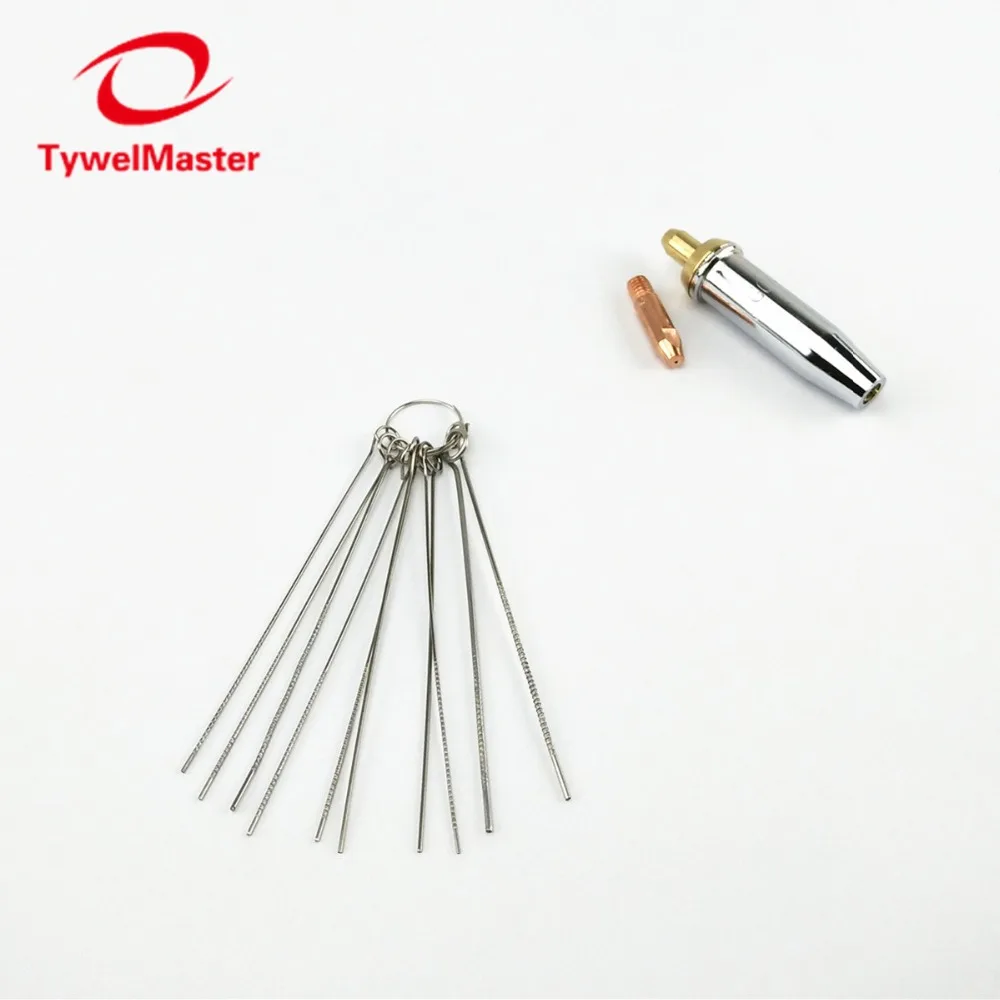 Nozzle Cleaner Gas Welding Brazing Cutting Torch Tip Cleaner 10Pcs Set 0.6mm-1.3mm Guitar Nut Needle Files Nozzle Jet auto darkening helmet