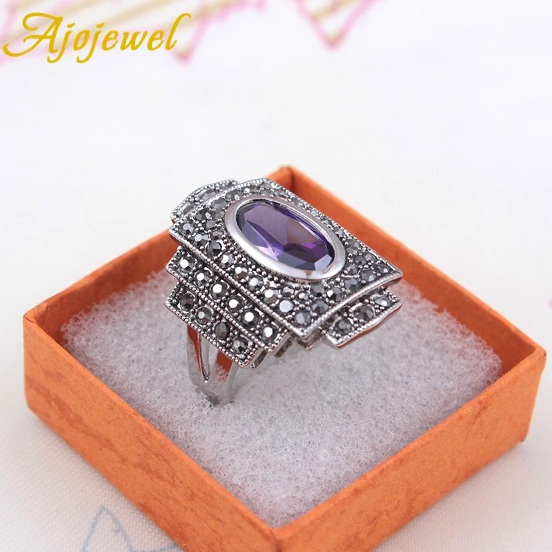 Ajojewel новый ювелирный набор красный/черный/фиолетовый австрийский кристалл