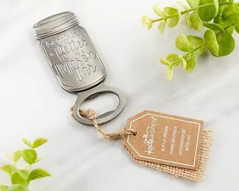 

FREE SHIPPING 50PCS Mason Jar Bottle Opener Wedding Favors Event Giveaways Anniversary Gifts Supplies