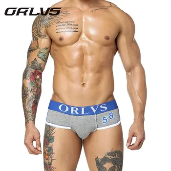 

Orlvs Brand 6 Colors Men's Briefs Shorts Cotton Men Underwear Sexy Men Briefs Popular Male Panties Underpants Pouch Pants