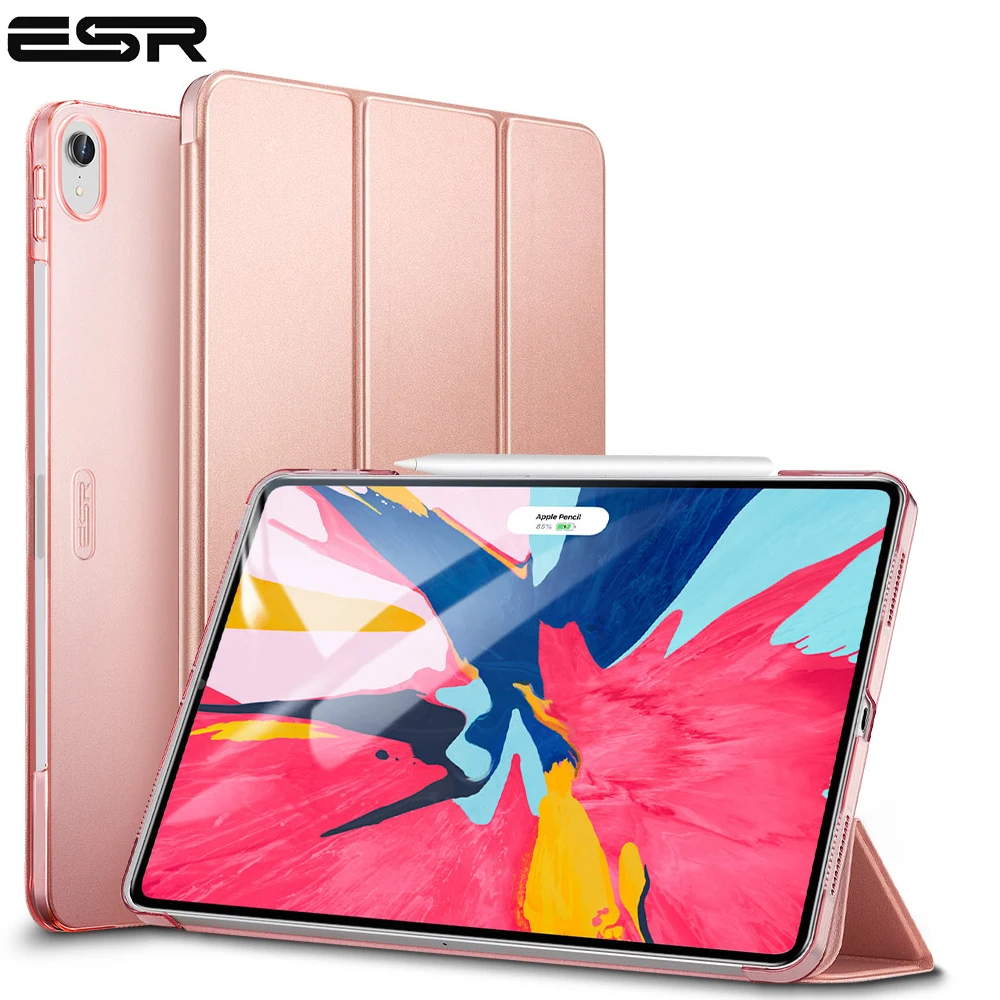 ESR Case for iPad Pro 11 2018 Cover Yippee Color PU Leather Transparent