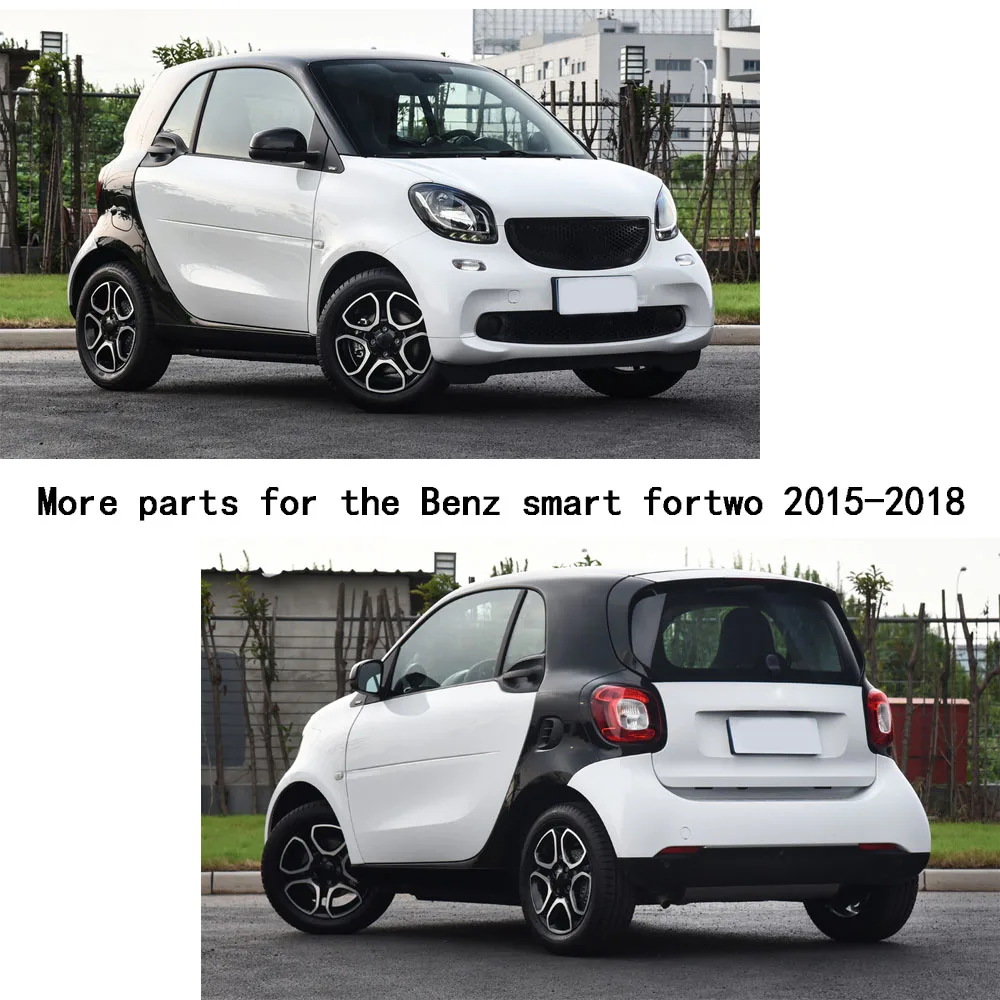 Для Benz smart fortwo автомобильные палочки корпус крышка из нержавеющей стали задняя дверь багажника рамка пластина отделка лампы 1 шт