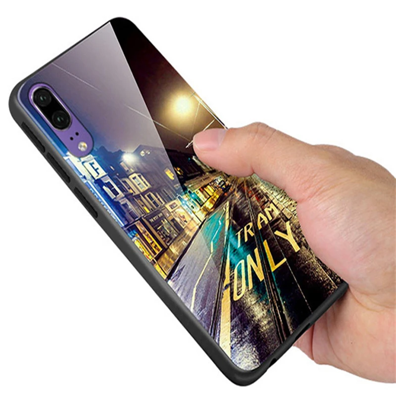 Закаленное Стекло чехол для Huawei p20 pro защитные чехлы CLT AL01 coque крышка fundas| |