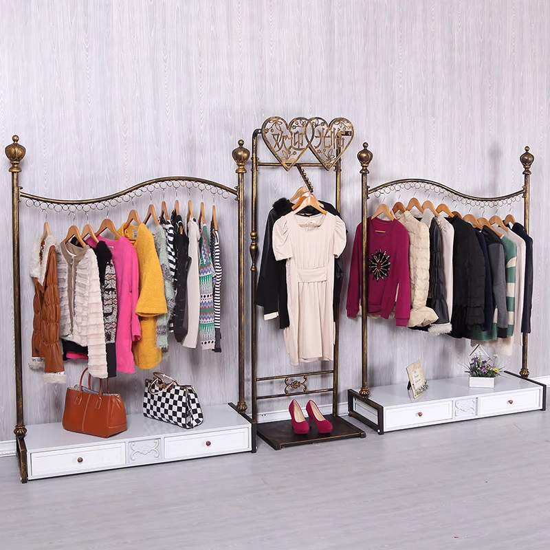 Continental Iron clothing rack clothing store display racks in the