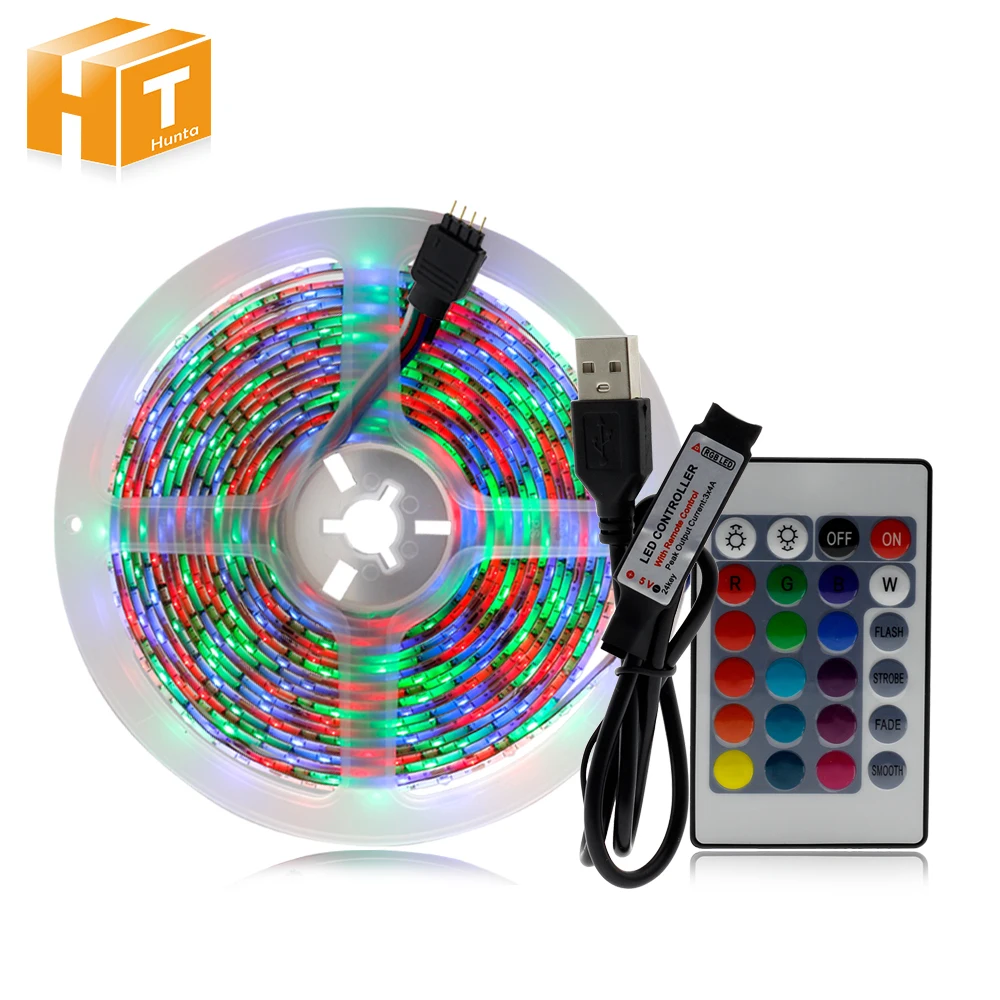 Holiday Lightin LED Strip Light 50CM 1M 2M 3M 4M 5M RGB LED Strip