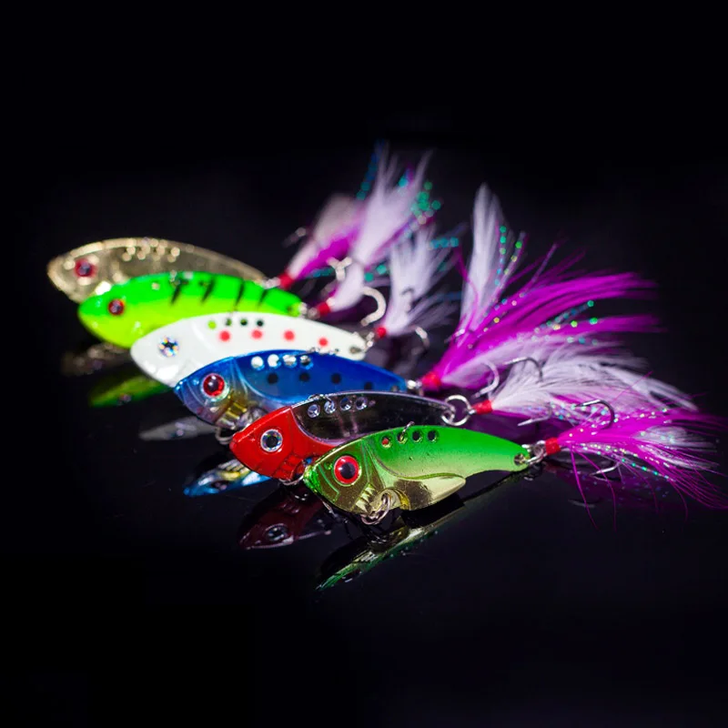 Vibration Fishing Lures Metal Glitter Submerged 7g/12gin Fishing Lures