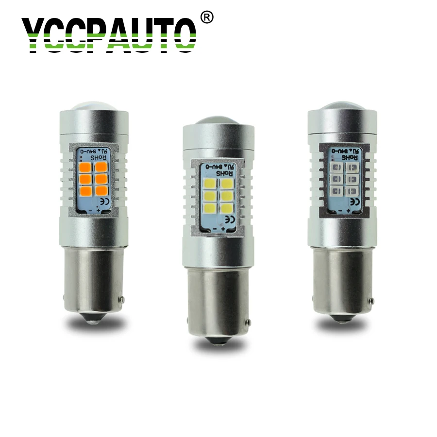 2Pcs 1156 BA15S BAU15S PY21W P21W LED Bulbs Car Auto Signal Parking