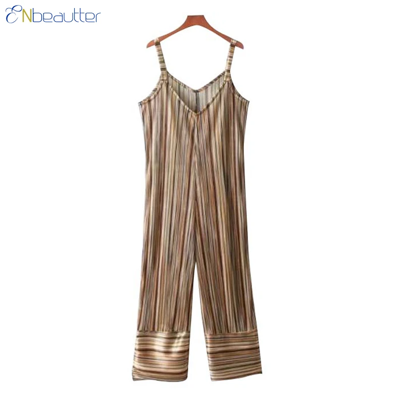 ENbeautter Women's jumpsuits Summer Sexy V-Neck Sl...