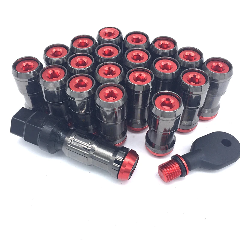 2017 HOT 20PCS NEO CHROME RACING FORGED STEEL LUG NUTS M12x1 5MM FOR TOYOTA ACURA SCION