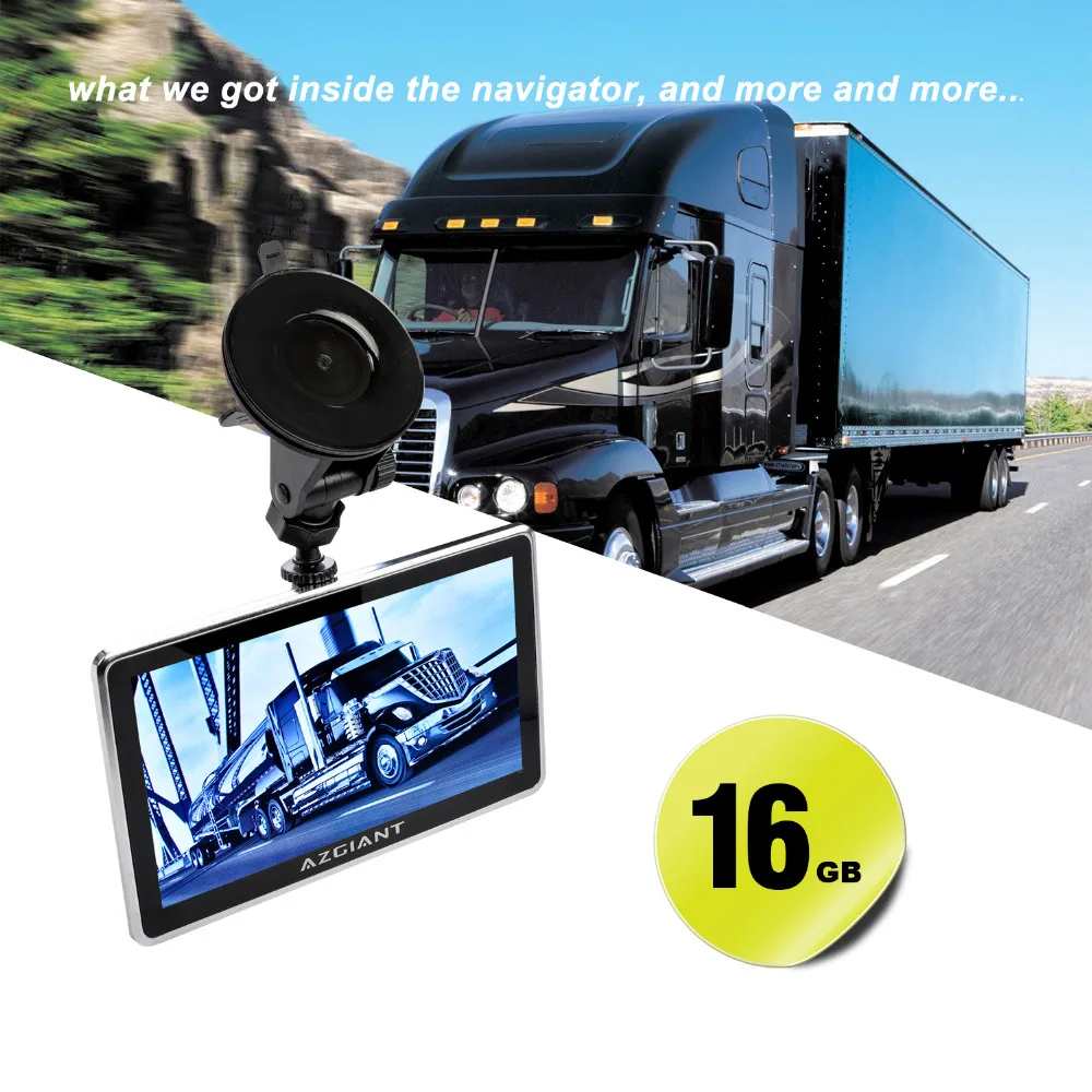 AZGIANT 7 &quotBlutooth Wi Fi Car грузовик навигация gps DVR СБ Tablet Сенсорный экран Android вождения