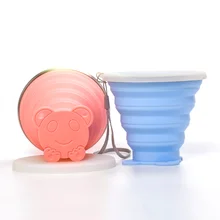 250 мл дорожная чашка телескопическая из нержавеющей стали чашка для воды силиконовые складные кофейные чашки для спорта на открытом воздухе выдвижные складывающиеся чашки