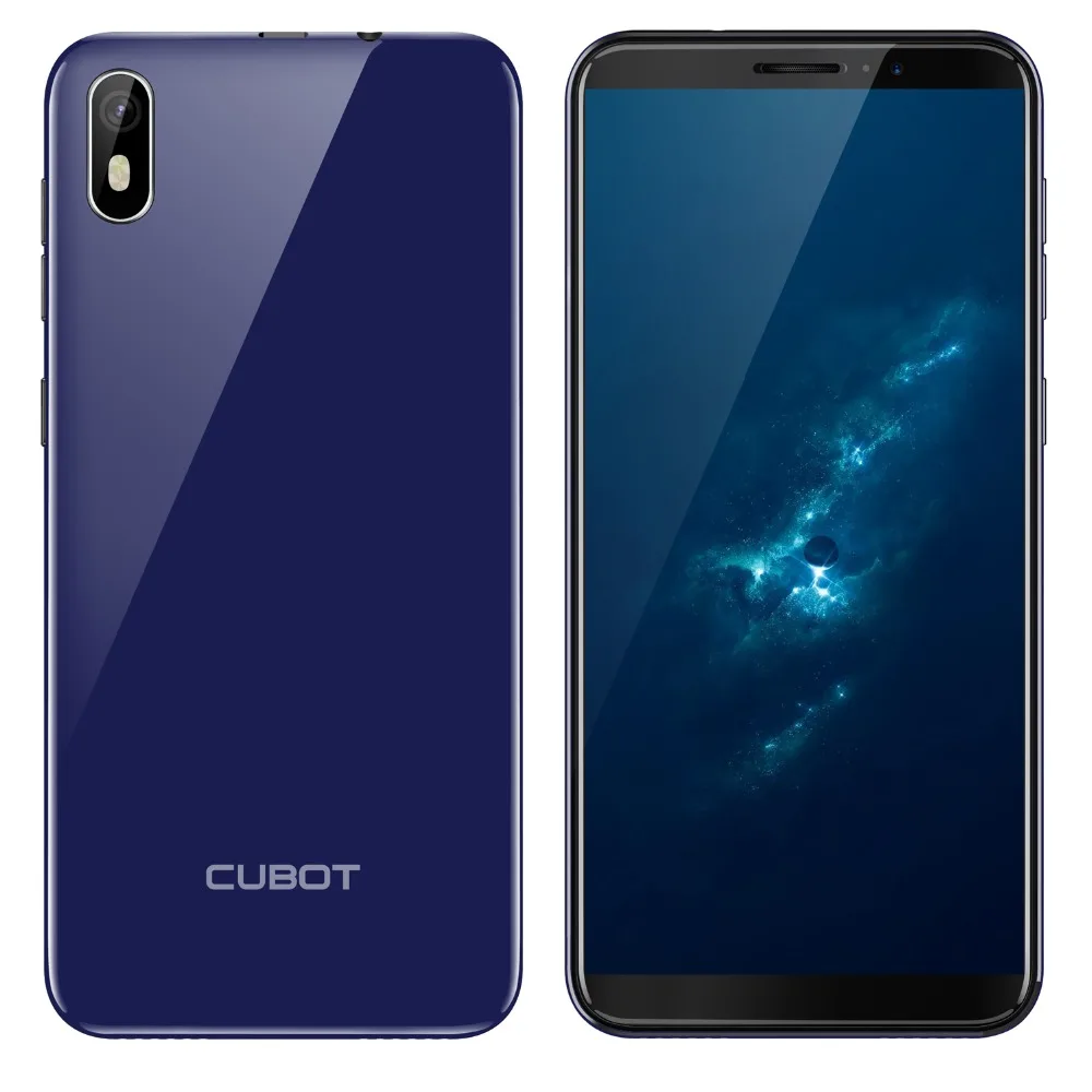 Cubot, J5, Android 9,0, 18:9, полный экран, 2 ГБ, 16 ГБ, 5,5 дюймов, MT6580, четырехъядерный смартфон, 2800 мА/ч, 3G, отпечаток пальца, две sim-карты