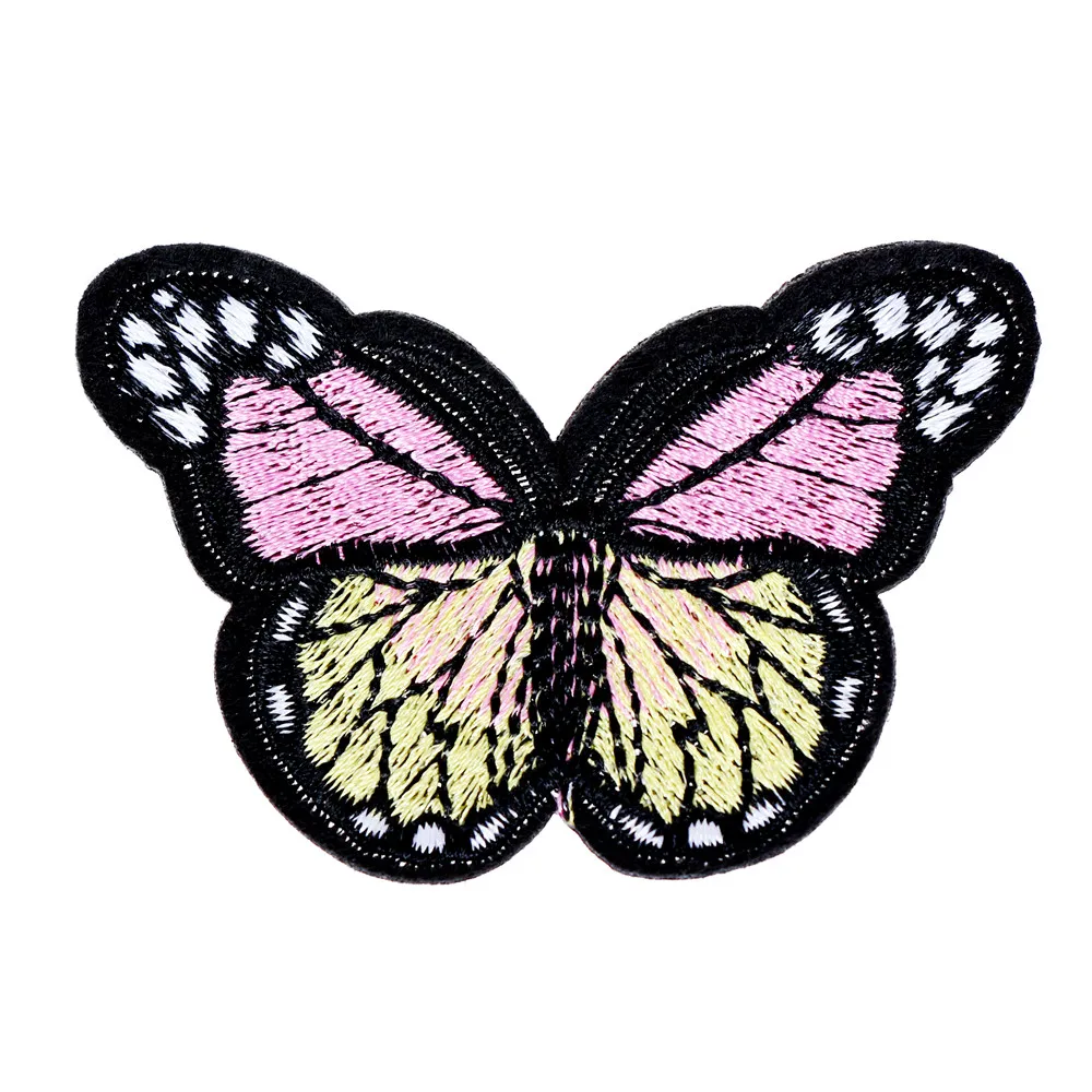 1PC Embroidery Butterfly Sew On Patch Badge Embroidered Fabric Applique