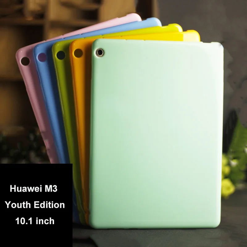 

Huawei M3 Youth Edition soft cover case 10.1 inch solid Color silicon TPU anti-knock case BAH-W09