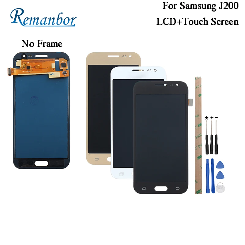 

Remanbor For Samsung Galaxy J2 2015 J200F J200M J200H J200Y LCD Display and Touch Screen Assembly Repair Parts +Tools +Adhesive