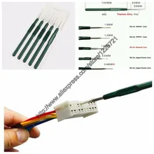 5Pcs Car Wire Terminal Socket Pin Removal Dismount Tools Maintenance Titanium Alloy for Denso TE Nippon Sumitomo Connector