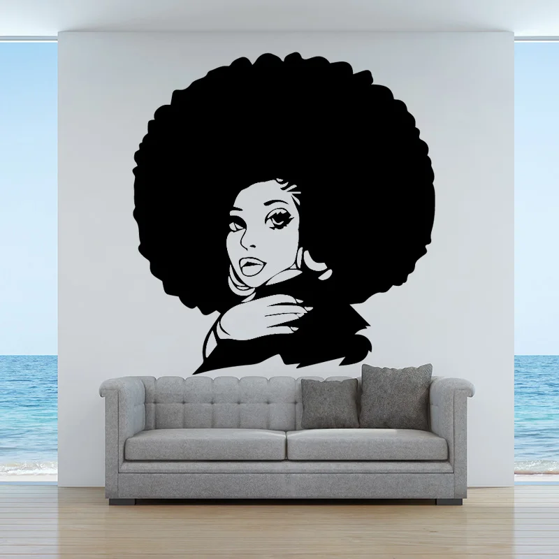 

Modern Fashion Woman Figure Wall Sticker Home Decoration Accessories Vinyl Self Adhesive for Living Room Wall Design Room Decal
