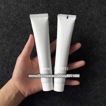 

30PCS 50PCS 50g 50ml White Slim Plastic Soft Tube Empty Long Soft Tube for Hand Cream Eye Cream Gel Packaging Tube Container