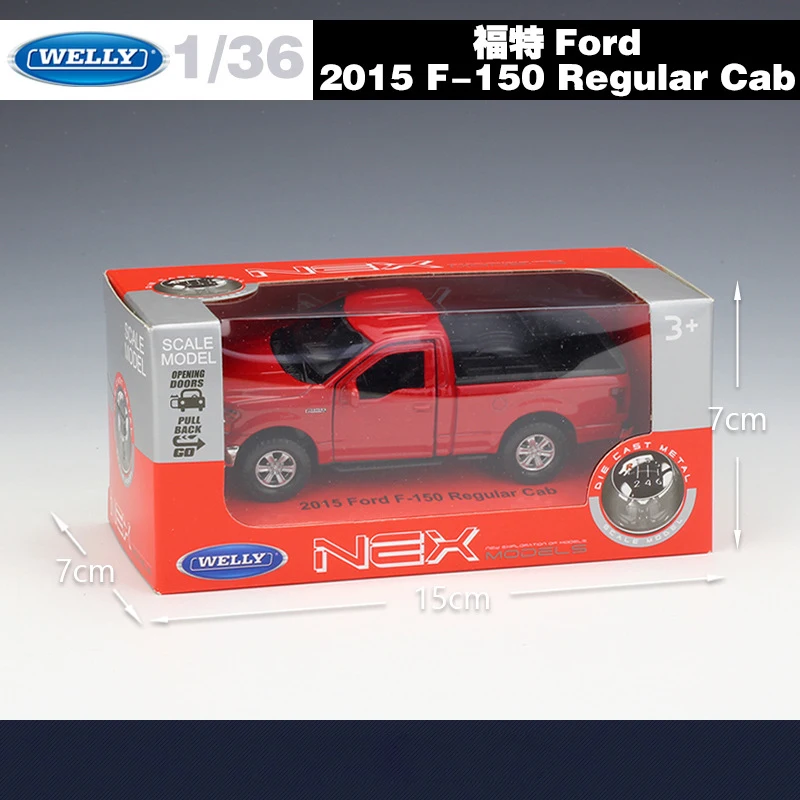 WELLY 1:36 Высокая симуляция литье под давлением Металл Ford F 150 Обычная кабина