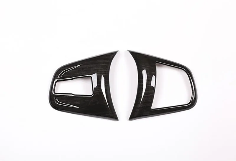 Ajuste para BMW X1 interior decoración ABS negro madera steeri