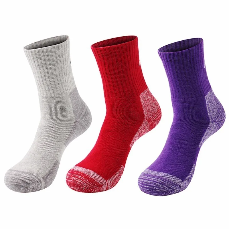 Women Outdoor Sport Socks Winter Thicken Elastic Walking Socks Cotton