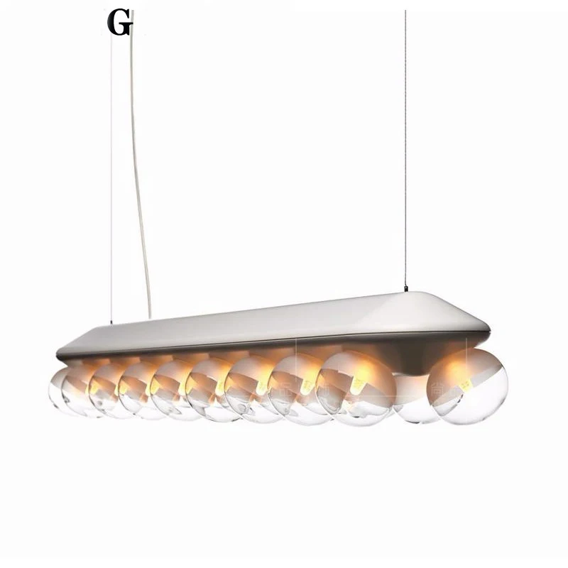 

Modern glass bubble ball pendant lamp lights light chandelier lighting led hanglamp loft decor lamps light fixtures Living room