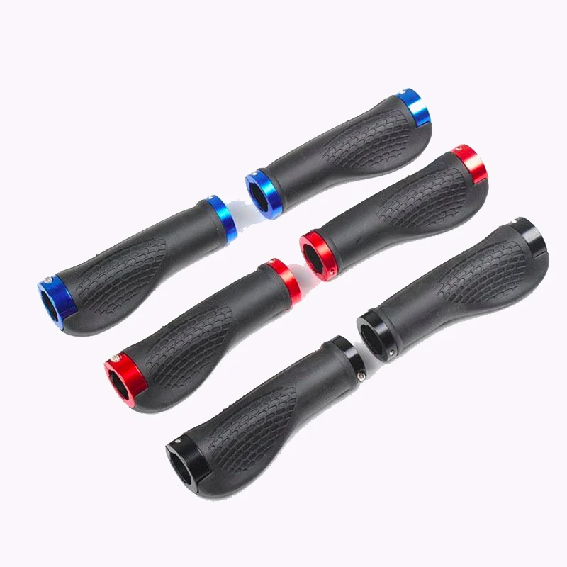 Ручки для велосипеда руль горного mtb двусторонний l резиновый замок алюминиевая