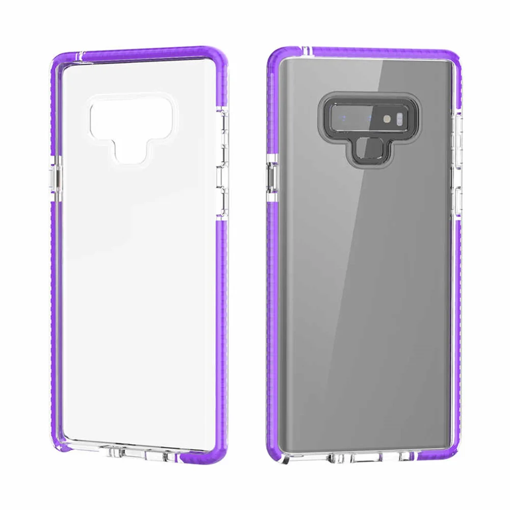 Colorful Silicone Soft Phone Case For Samsung Note8 Note9 S9 case Plus Transparent Cover Shell Fundas |