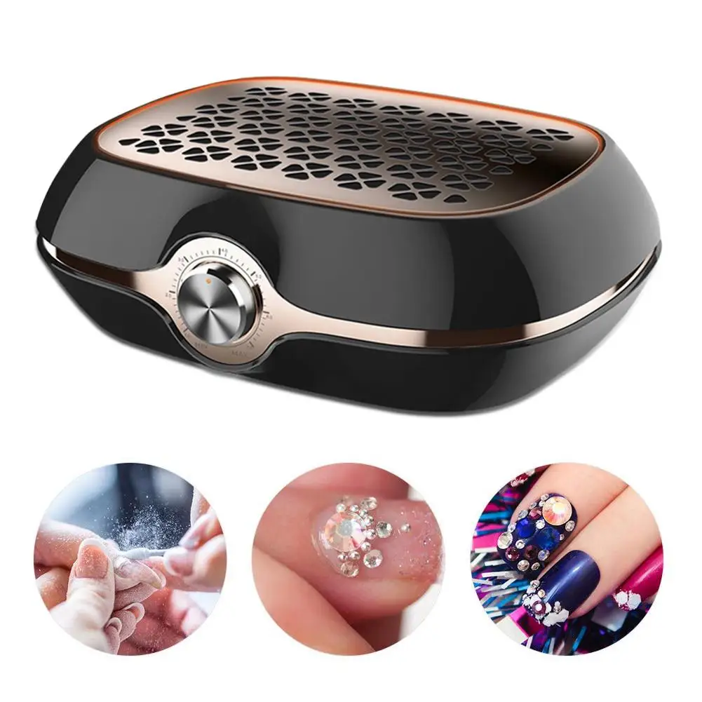 

40W New Strong Power Nail Dust Collector Nail Fan Art Salon Suction Dust Collector Machine Vacuum Cleaner Fan