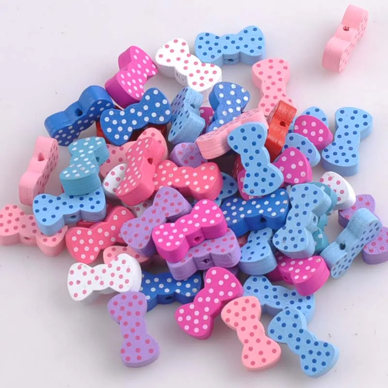 

Деревянные бусины-разделители с бантами, для самостоятельного изготовления ювелирных изделий, 21x11 мм, MT1412X, 50 шт.