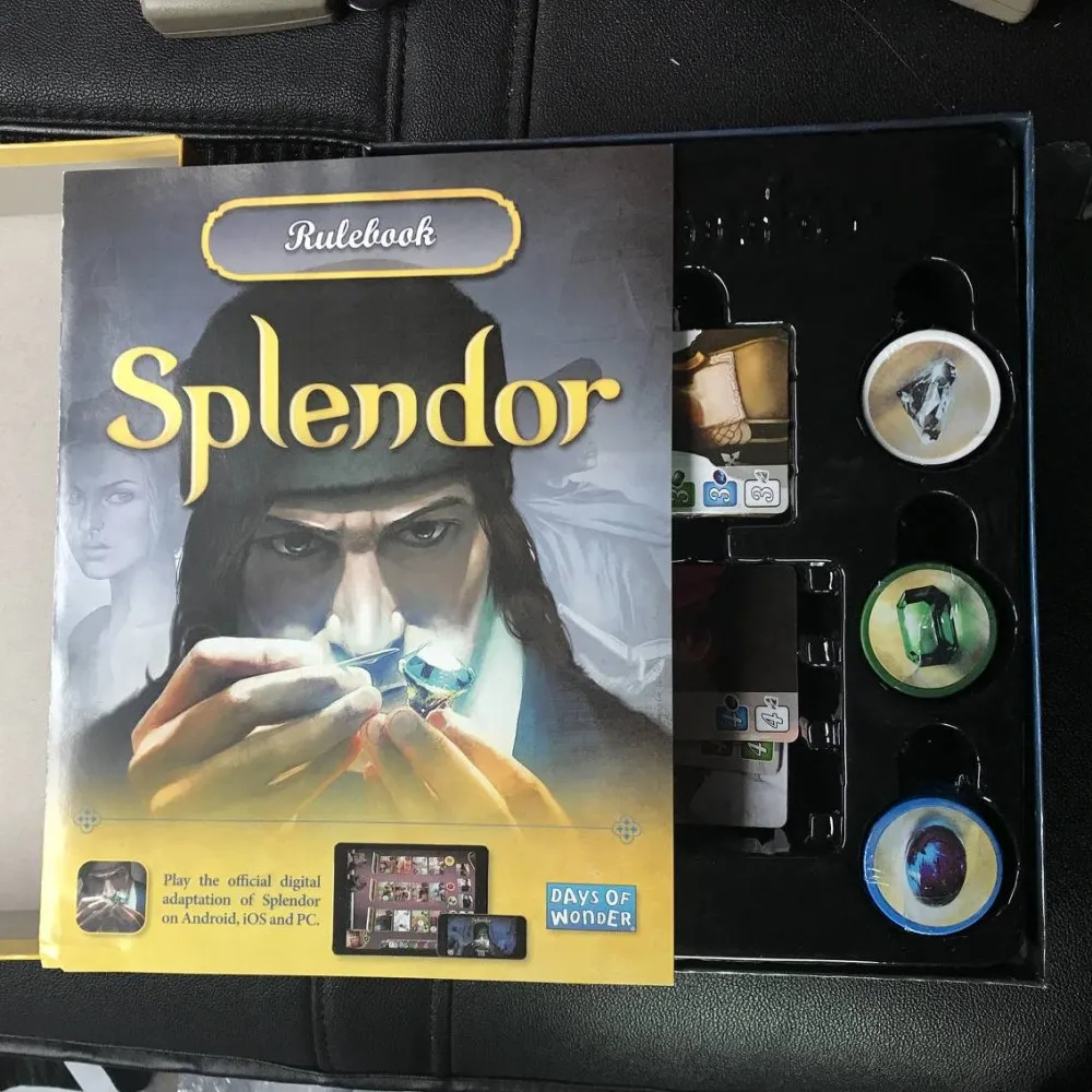 Splendor настольная игра семейное развлечение карточные игры рождественские новогодние игрушки образовательная тема английский Крытый боковой стол Вечерние