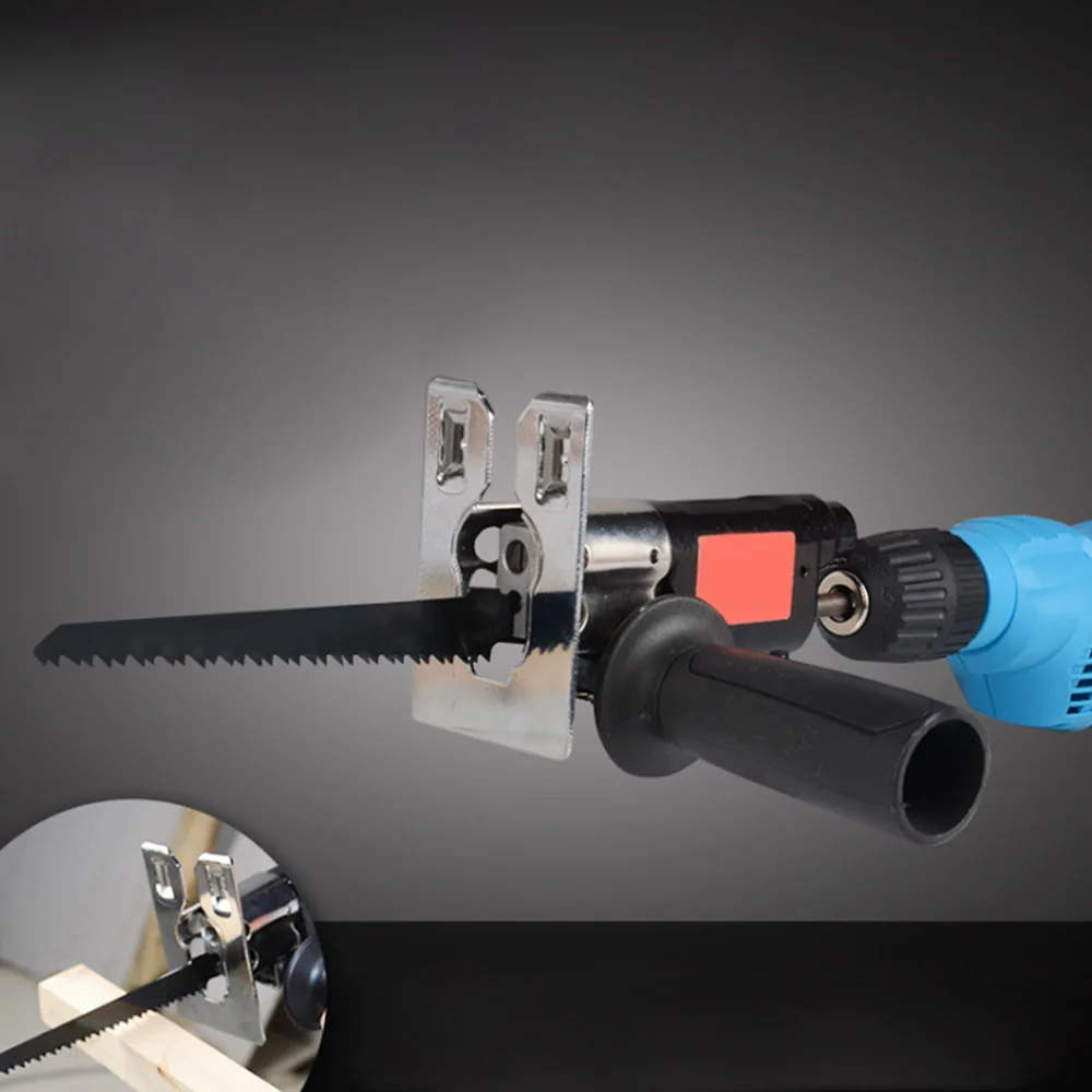 

Multifunction Reciprocating Saw Attachment Change Electric Drill Into Reciprocating Saw Jig Saw Metal File for Wood Metal Cuttin