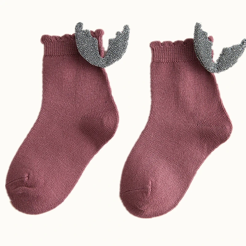 

2018 Spring and Summer New Kid and Baby Socks with Angel Wings Children's Cotton Socks Cute Girls Princess Socks