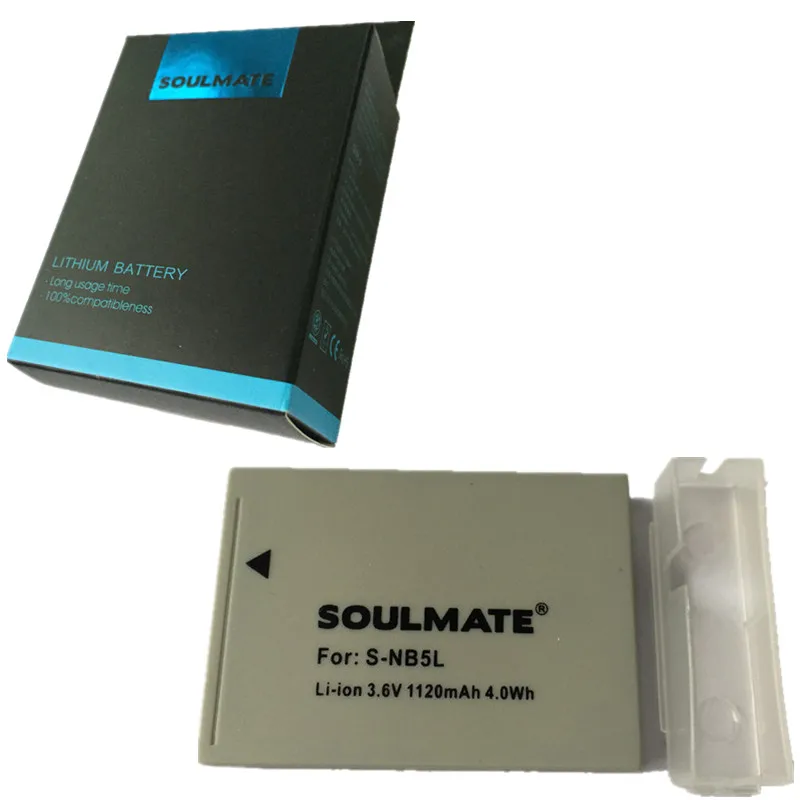 SOULMATE NB 5L lithium batteries pack NB 5L Digital Camera Battery NB