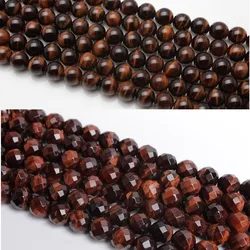 Baihande Natural Red Tiger Eye Stone Beads 6 8 10 12mm 15inch AAA 64Facet Round Loose Gemstone for Bracelet DIY Jewelry Making Baihande Natural Red Tiger Eye Stone Beads 6 8 10 12mm 15inch AAA 64Facet Round Loose Gemstone for Bracelet DIY Jewelry Making