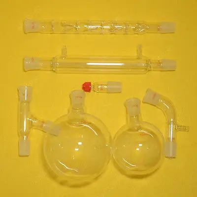 1000ml Lab Glassware Kit,24/29,vacuum Distillation Kit with Vigreux Column