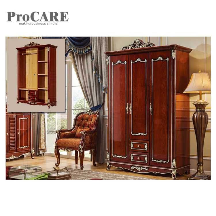 تخصيص الحديثة 2 باب خشب ليفي متوسط الكثافة خشبية خزانة ملابس لغرفة النوم-6001