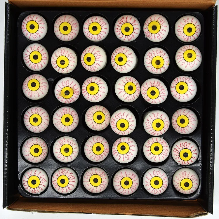 

[Temila] 36pcs/lot Flashing LED Light Up eyes Ring Toy colorful eyeball Ring girl evening of adornment kids Costume party gift