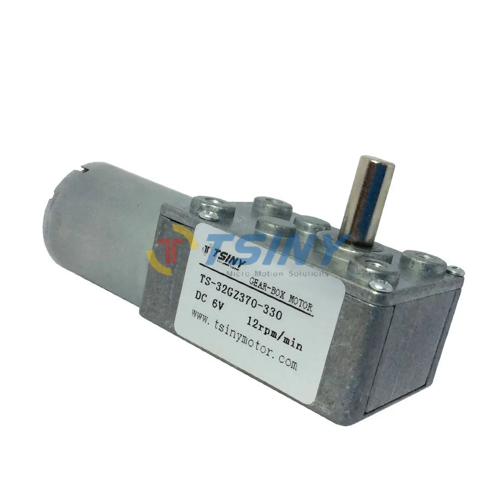

6V 32RPM DC Gear Motor Micro DC Gear Box Motor 370,Electric geared worm motor Free Shipping