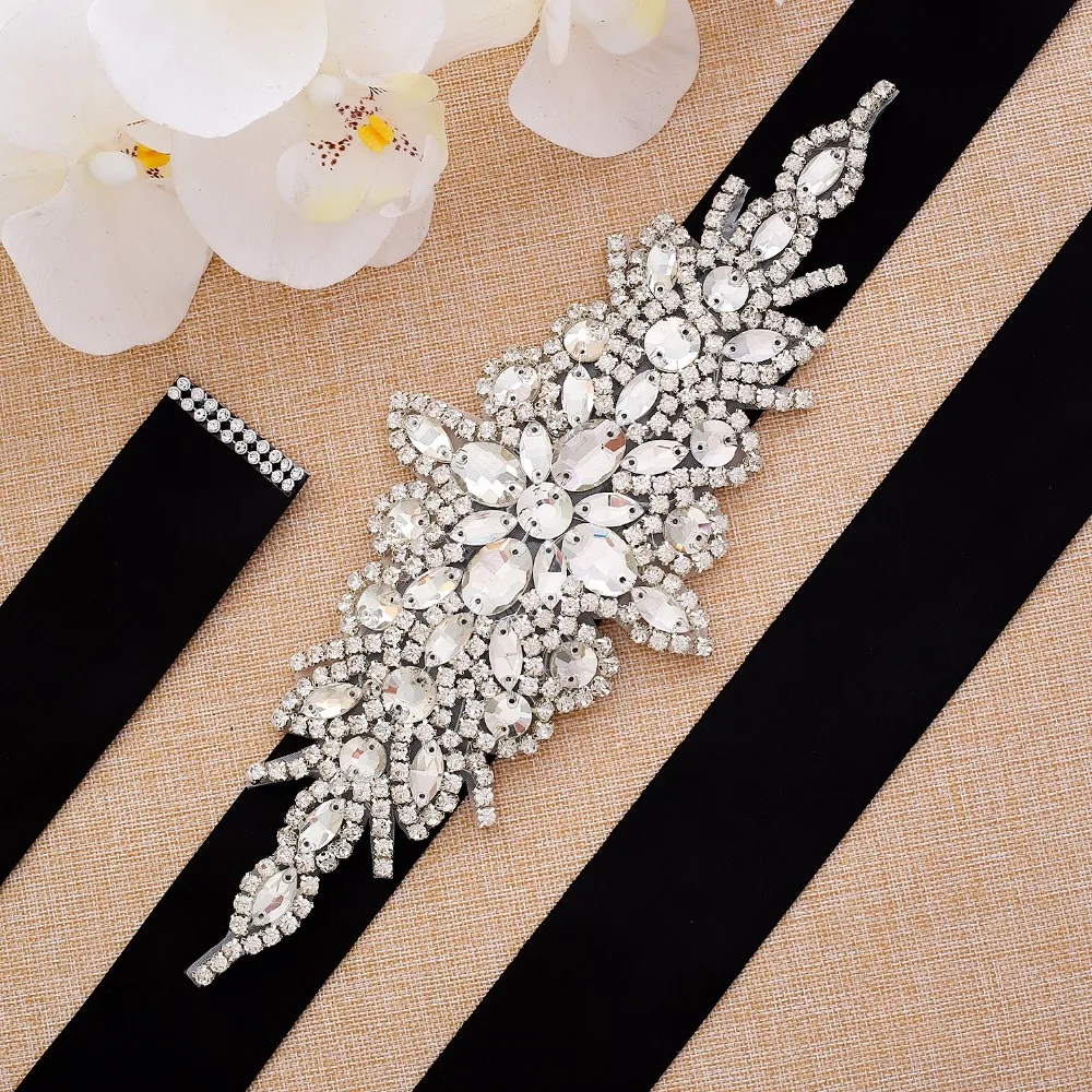Bridal Waistband Beads Bridal Belt Sash Crystal Wedding Sash Rhinestones Wedding Belt Rose Gold For Women Evening Dresses
