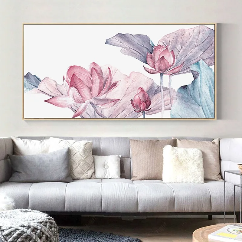 

Chinese style Home Decorat Hanging Paintings Lotus Living Room 5D Diamond Painting Zen Buddha Charm Lotus Embroidery Cross Stitc