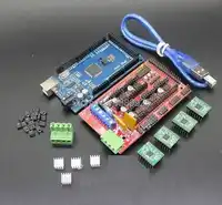 Mega 2560 R3 + 1pcs RAMPS 1.4 Controller + 4pcs A4988 Stepper Driver Module RAMPS 1.4 KIT for 3D Printer kit Reprap MendelPrusa