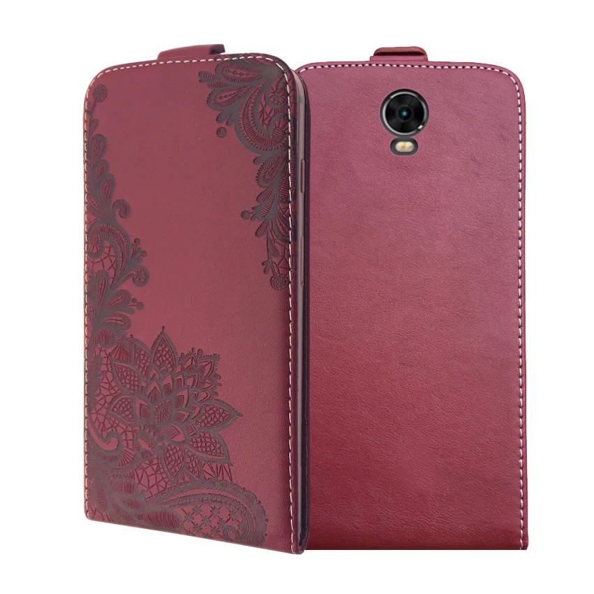 

3D Stereo Embossing lace flower butterfly flip up and down leather phone bag cover case for Vertex Impress Eagle