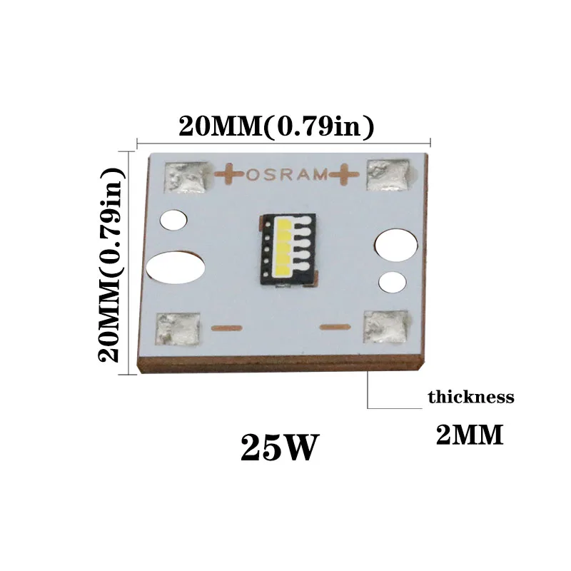 Лампа Ксеноновая Osram 20W 25W Высокое Мощность светодиодный светильник супер яркий 6500K светодиодный бусины PCB трубки Подложка для лампы меди для автомобильные передние фары "сделай сам"