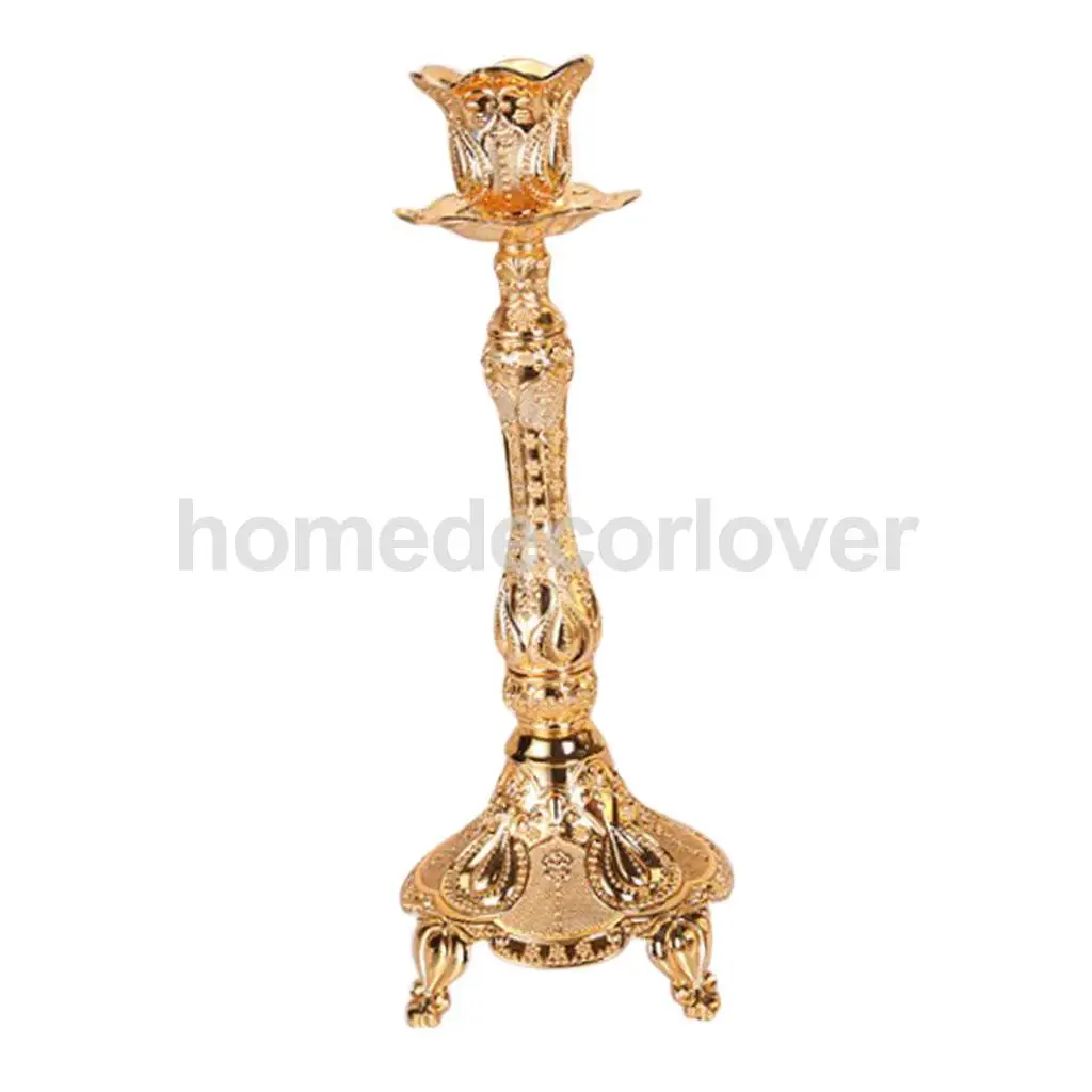 Antique Metal Vintage Tea Light Candle Holder Candlestick Wedding Home Church Table Dining Decoration Ornament	