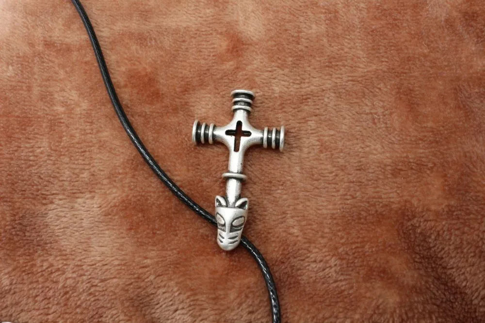 1pcs fashion men thor's hammer olaf wolf cross mjolnir pendant viking jewelry norse necklace amulet SanLan