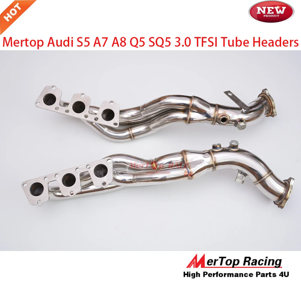 

Mertop Race AUD* B8 3.0T S4 and S5 A7 A8 Q5 SQ5 3.0 TFSI V6 Long Tube Header
